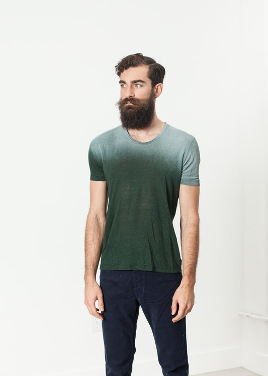 Overprint T-Shirt in Green Demo1