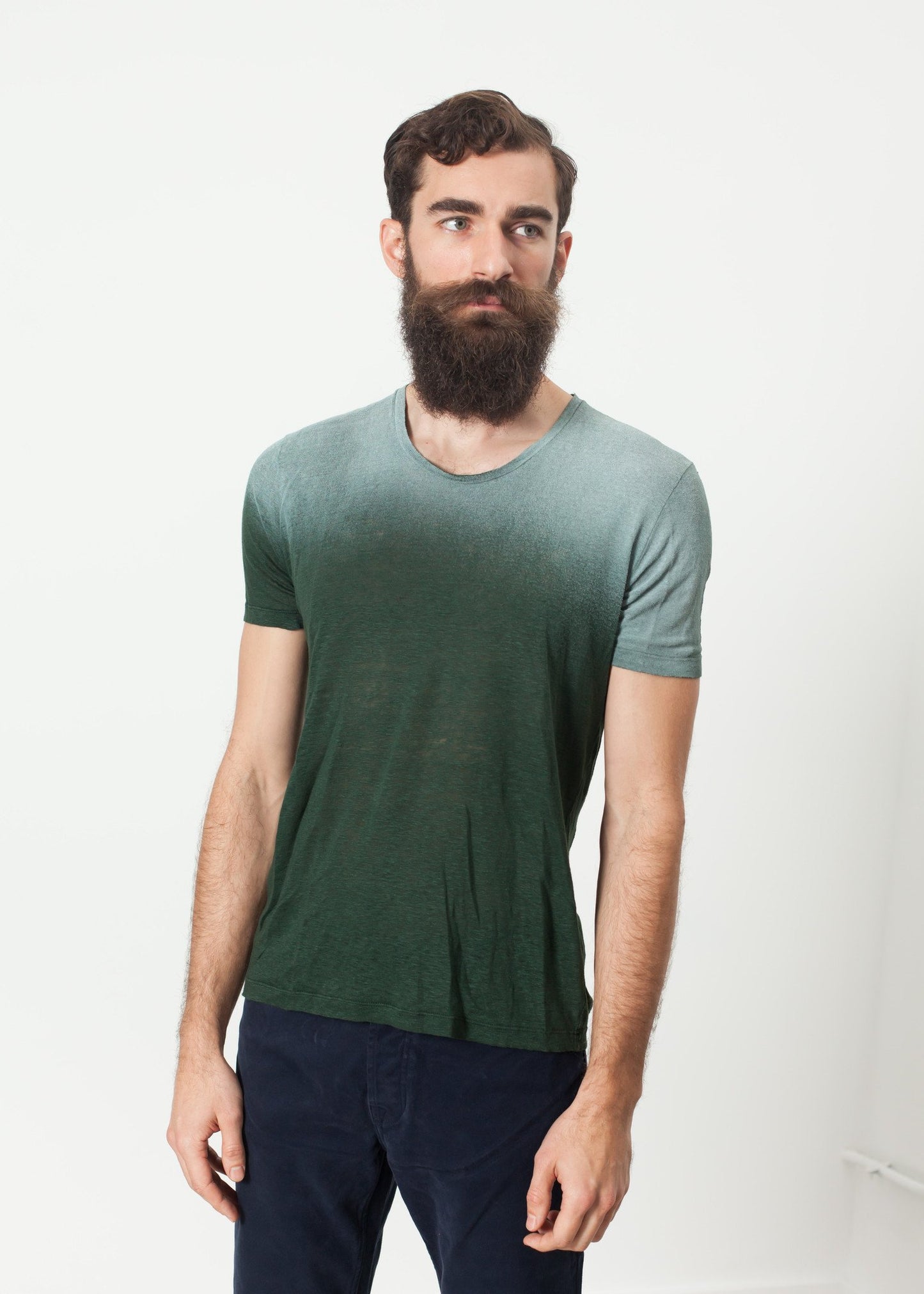 Overprint T-Shirt in Green Demo1