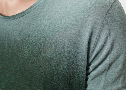 Overprint T-Shirt in Green Demo1