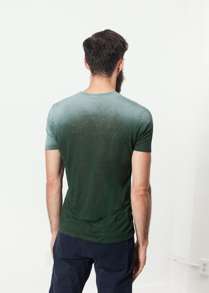 Overprint T-Shirt in Green Demo1